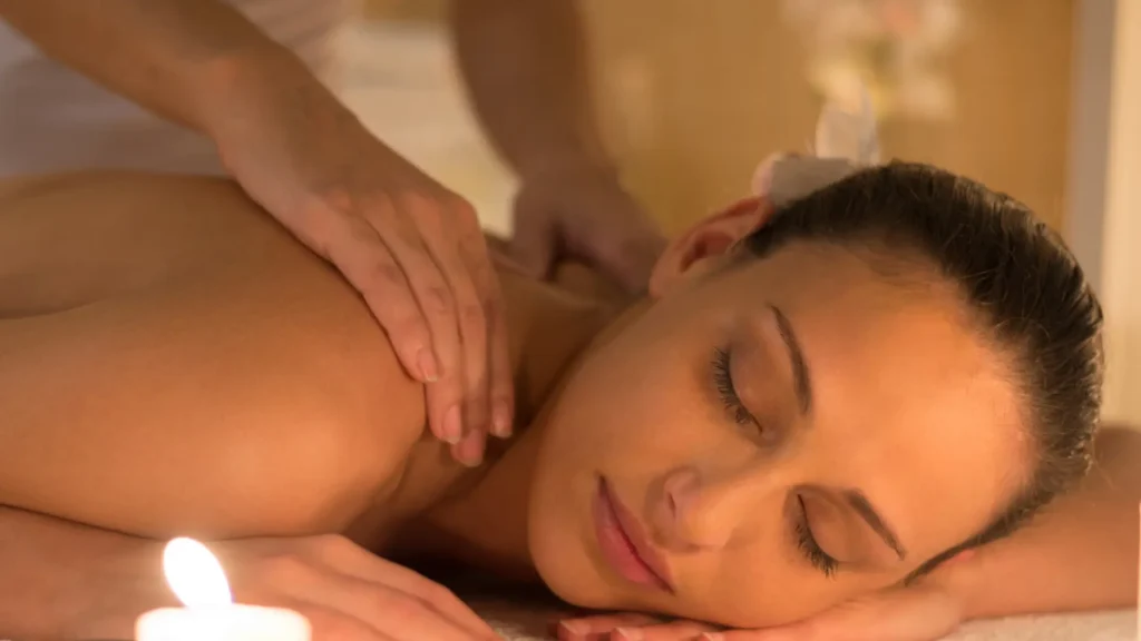 Relaxation and stress relief during adult massage